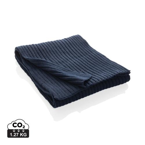 Impact AWARE gebreide sjaal donkerblauw
