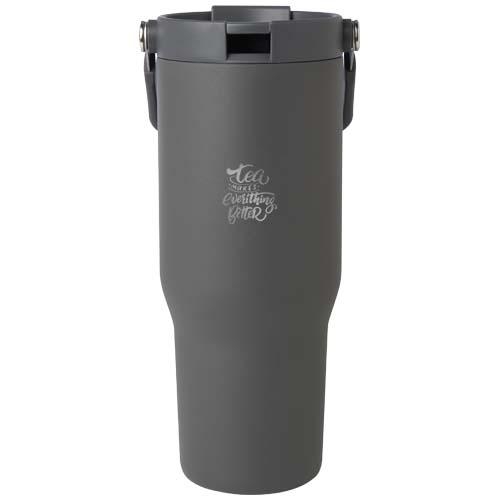 RVS vacuüm geïsoleerde tumbler Bronx 900 ml grijs
