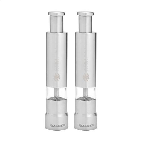 Brabantia Profile peper- en zoutmolen zilver