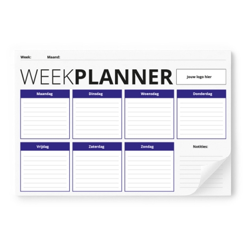 A4-planner - week of maand wit