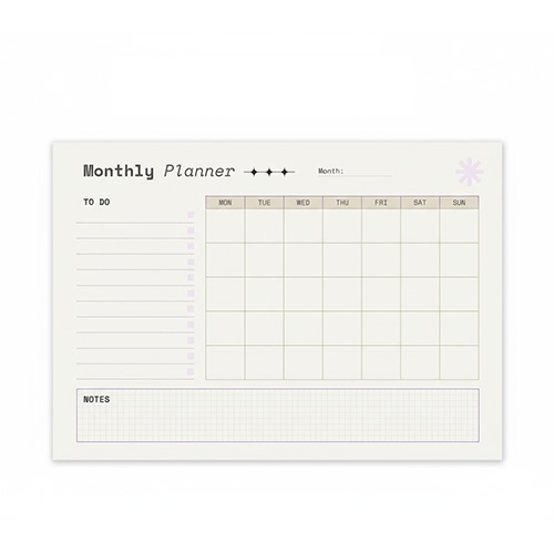 A4-planner - week of maand wit