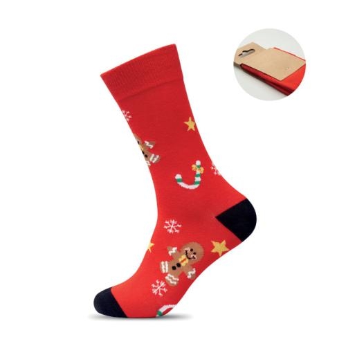 Kerstsokken Candy 38-42 rood