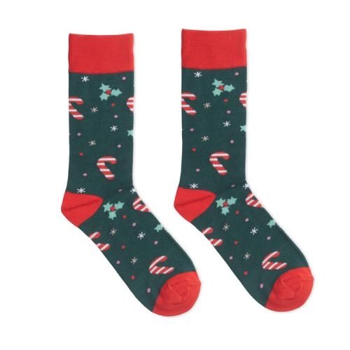 Kerstsokken Candy 38-42 groen