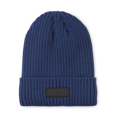 3M gebreide muts met boord Anvik blauw
