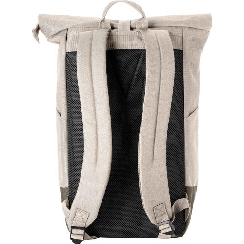 Polyester rolsluiting rugzak Oberon beige
