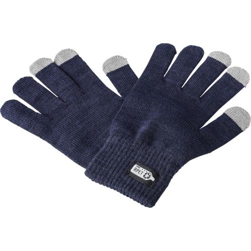 Gerecyclede handschoenen Elena blauw