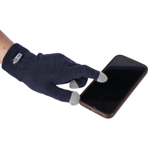 Gerecyclede handschoenen Elena blauw