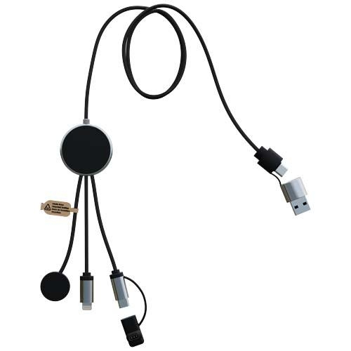 7-in-1 oplaadkabel voor smartwatch zwart