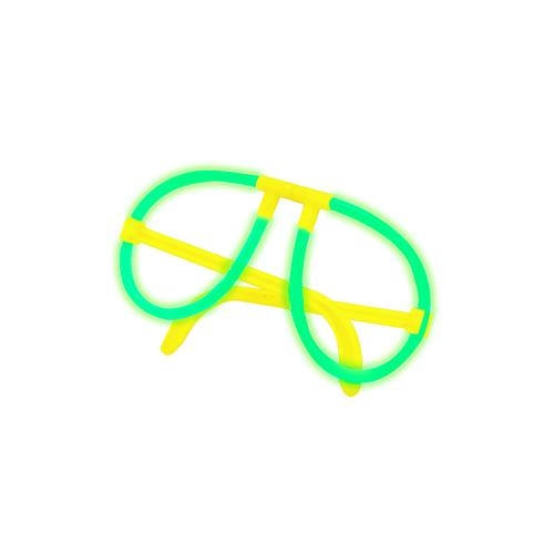 Lichtgevende festivalbril Tobeck fluor groen