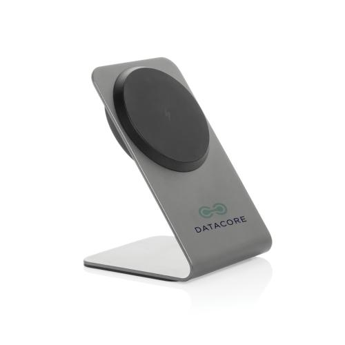 Magnetische draadloze 15W telefoonhouder Terra grijs