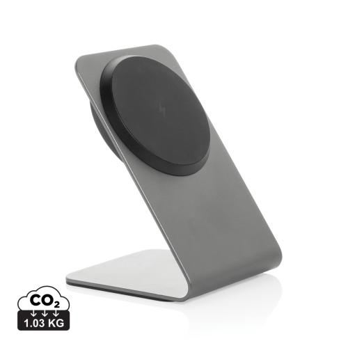 Magnetische draadloze 15W telefoonhouder Terra grijs