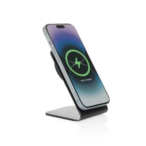 Magnetische draadloze 15W telefoonhouder Terra grijs