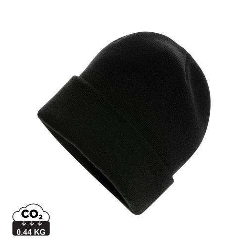 Impact AWARE™ klassieke omslagbeanie zwart