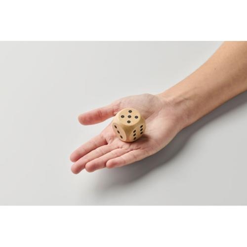 Houten dobbelsteen 3cm Dadin hout