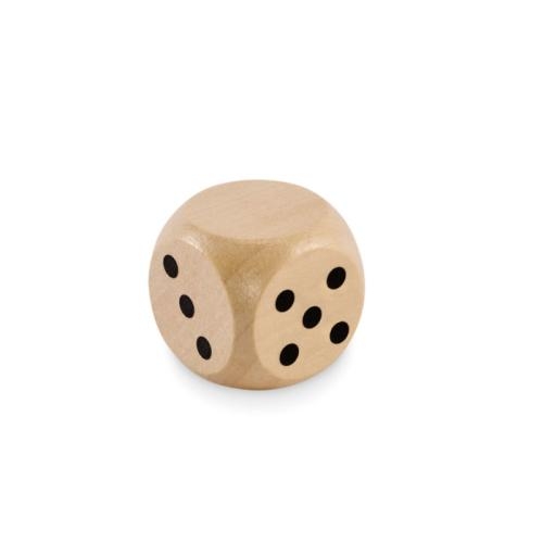 Houten dobbelsteen 3cm Dadin hout