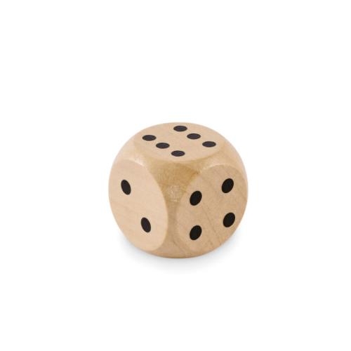 Houten dobbelsteen 3cm Dadin hout