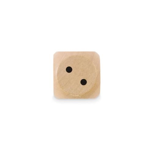 Houten dobbelsteen 3cm Dadin hout