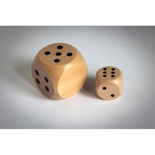 Houten dobbelsteen 3cm Dadin hout