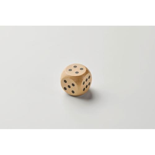 Houten dobbelsteen 3cm Dadin hout