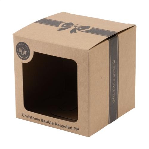 Kerstbal Ø7 cm in geschenkdoos goud