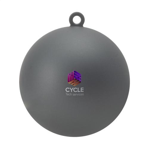 Kerstbal Ø7 cm in geschenkdoos zilver