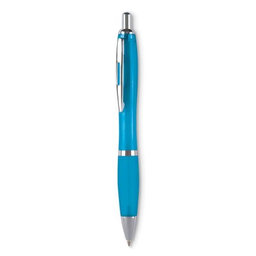 Balpen met drukmechanisme Riocolour turquoise