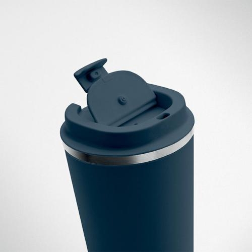 Dubbelwandige rvs drinkbeker Brace navy