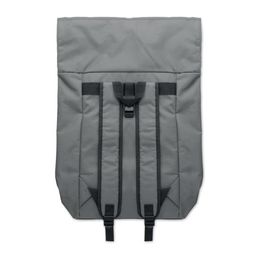 Polyester rolltop rugzak Irea steengrijs