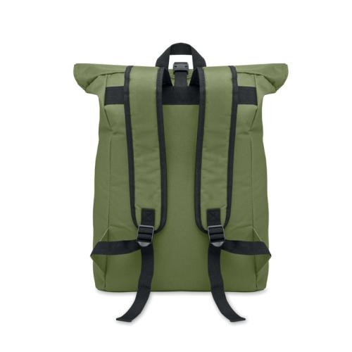 Polyester rolltop rugzak Irea army green