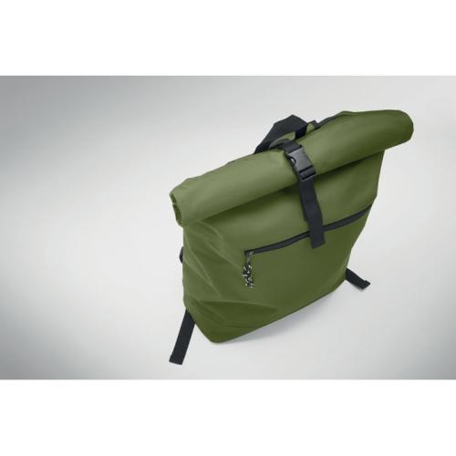 Polyester rolltop rugzak Irea army green