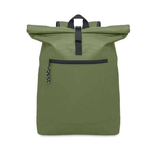 Polyester rolltop rugzak Irea army green