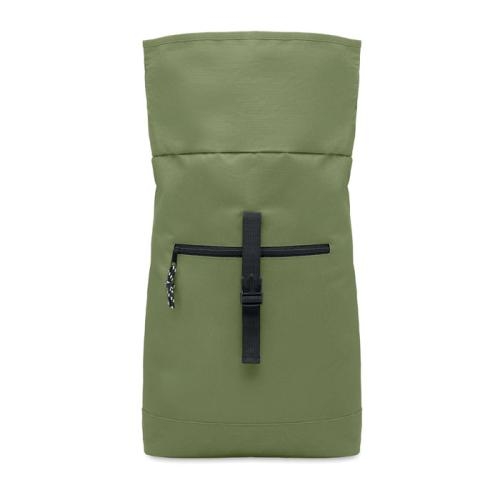 Polyester rolltop rugzak Irea army green
