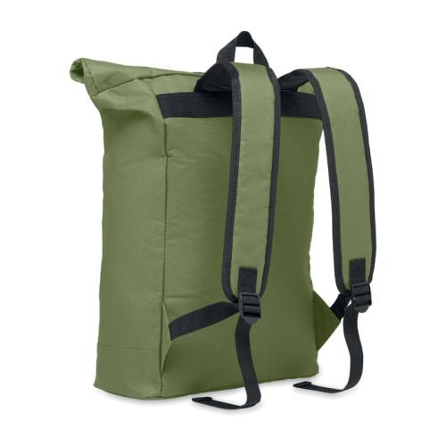 Polyester rolltop rugzak Irea army green