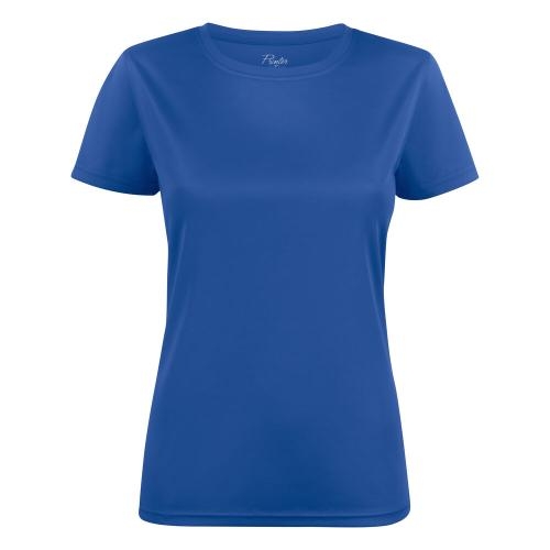 Printer Run T-shirt dames blauw,3xl