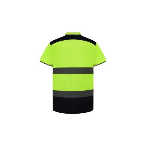 Tweekleurige veiligheidspolo hi vis yellow/navy,2xl