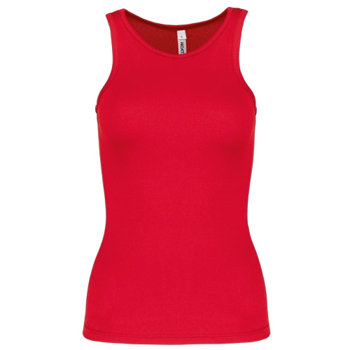 Sporttop sneldrogend Pro-Act dames rood,l