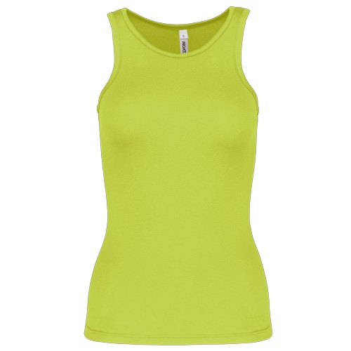 Sporttop sneldrogend Pro-Act dames lime,l
