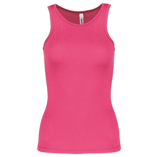 Sporttop sneldrogend Pro-Act dames fluorroze,l