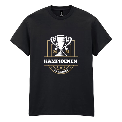Zwart T-shirt met logo snelle levering zwart,l
