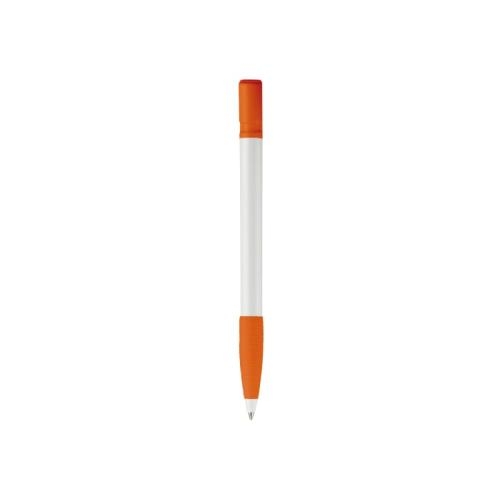 Balpen Nash grip hardcolour wit/oranje