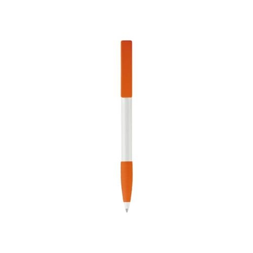 Balpen Nash grip hardcolour wit/oranje