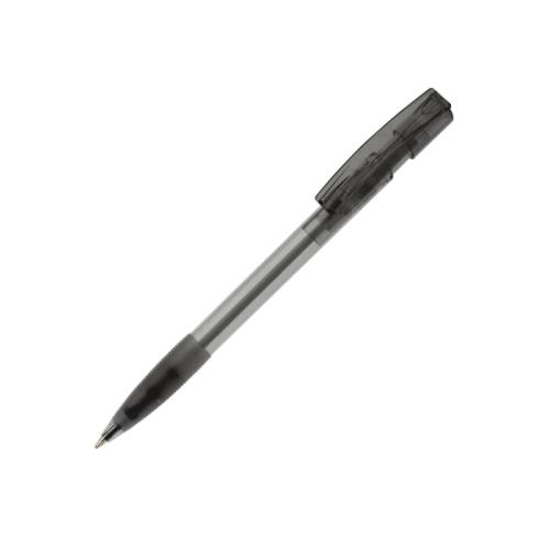 Balpen Nash grip transparant transparant zwart
