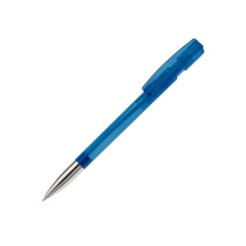 Balpen Nash metal tip transparant transparant blauw