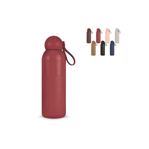Sagaform Tekla stalen fles 500 ml donkerrood