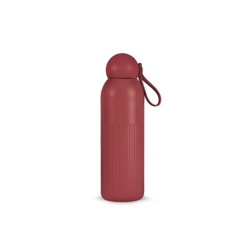 Sagaform Tekla stalen fles 500 ml donkerrood