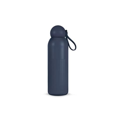 Sagaform Tekla stalen fles 500 ml donkerblauw