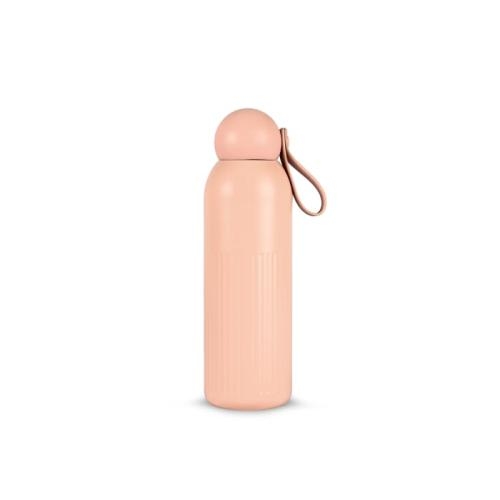 Sagaform Tekla stalen fles 500 ml pastel roze