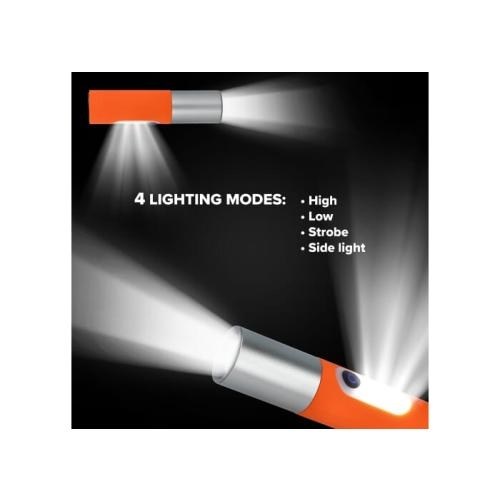Oplaadbare 10W LED-zaklamp zoom blauw