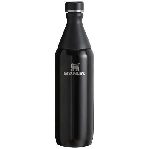 Stanley All Day Slim 600 ml waterfles glanzend zwart