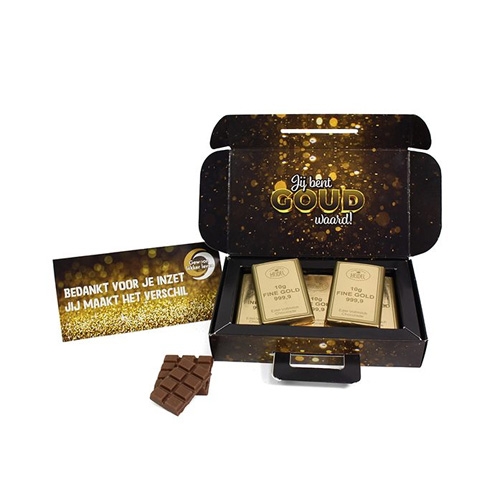 Koffer choco Goud waard zwart